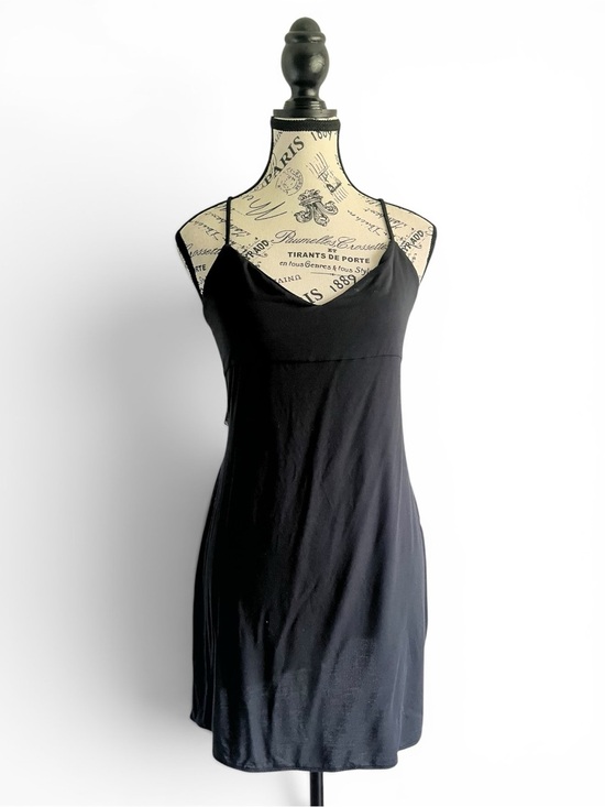 Victoria's Secret Other - Victoria’s Secret Black Lace Back Slip Dress Y2K Coquette Goth